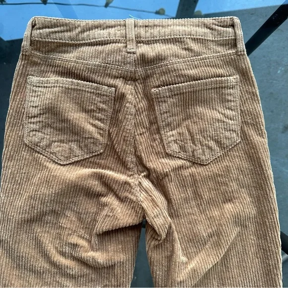 SOLD🤎L'AGENCE Oriana Corduroy High Rise Straight Leg Jean Pants in Tan - Size 25 - Picture 13 of 16